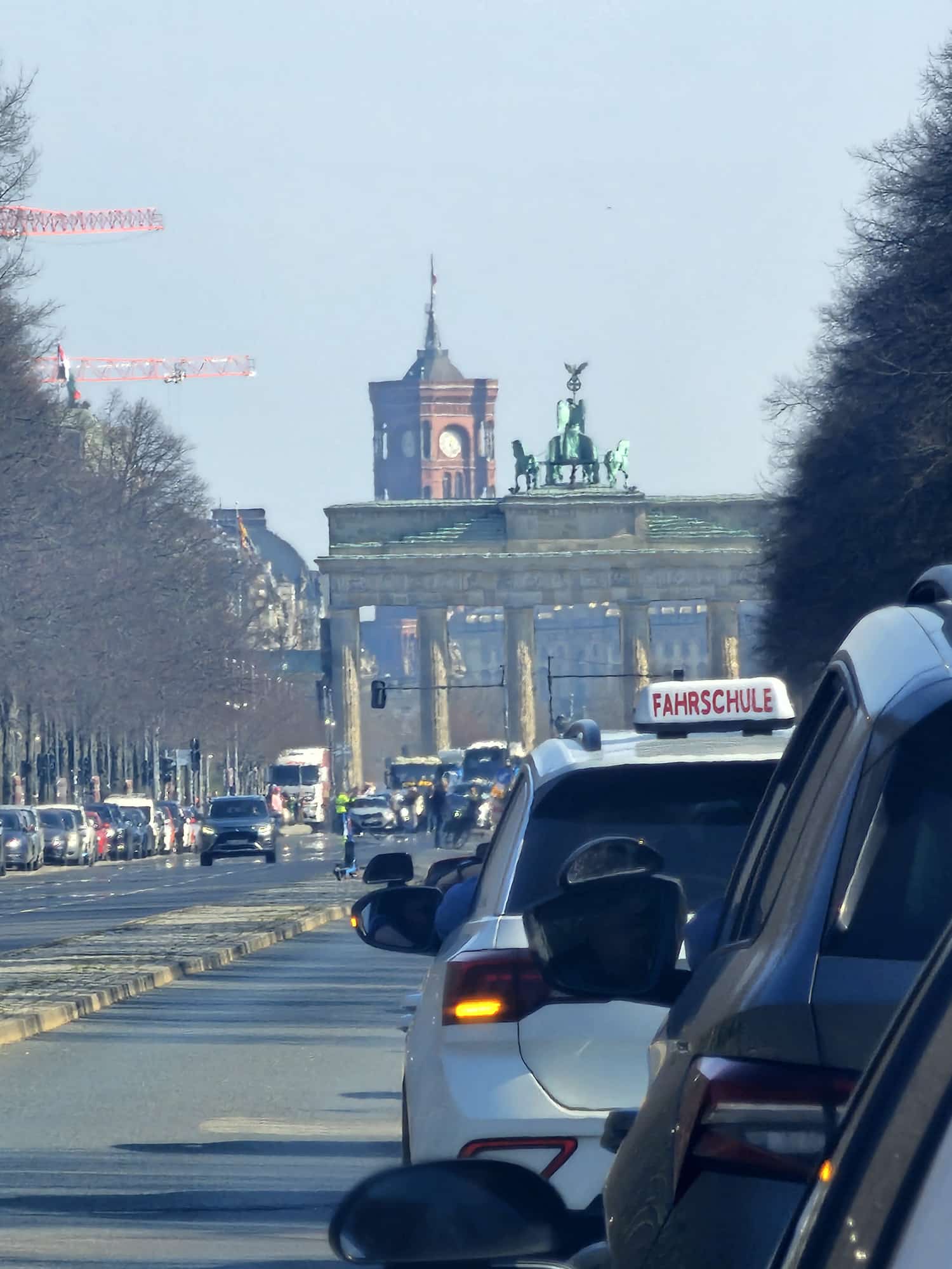 Anfahrt zum Brandenburger Tor