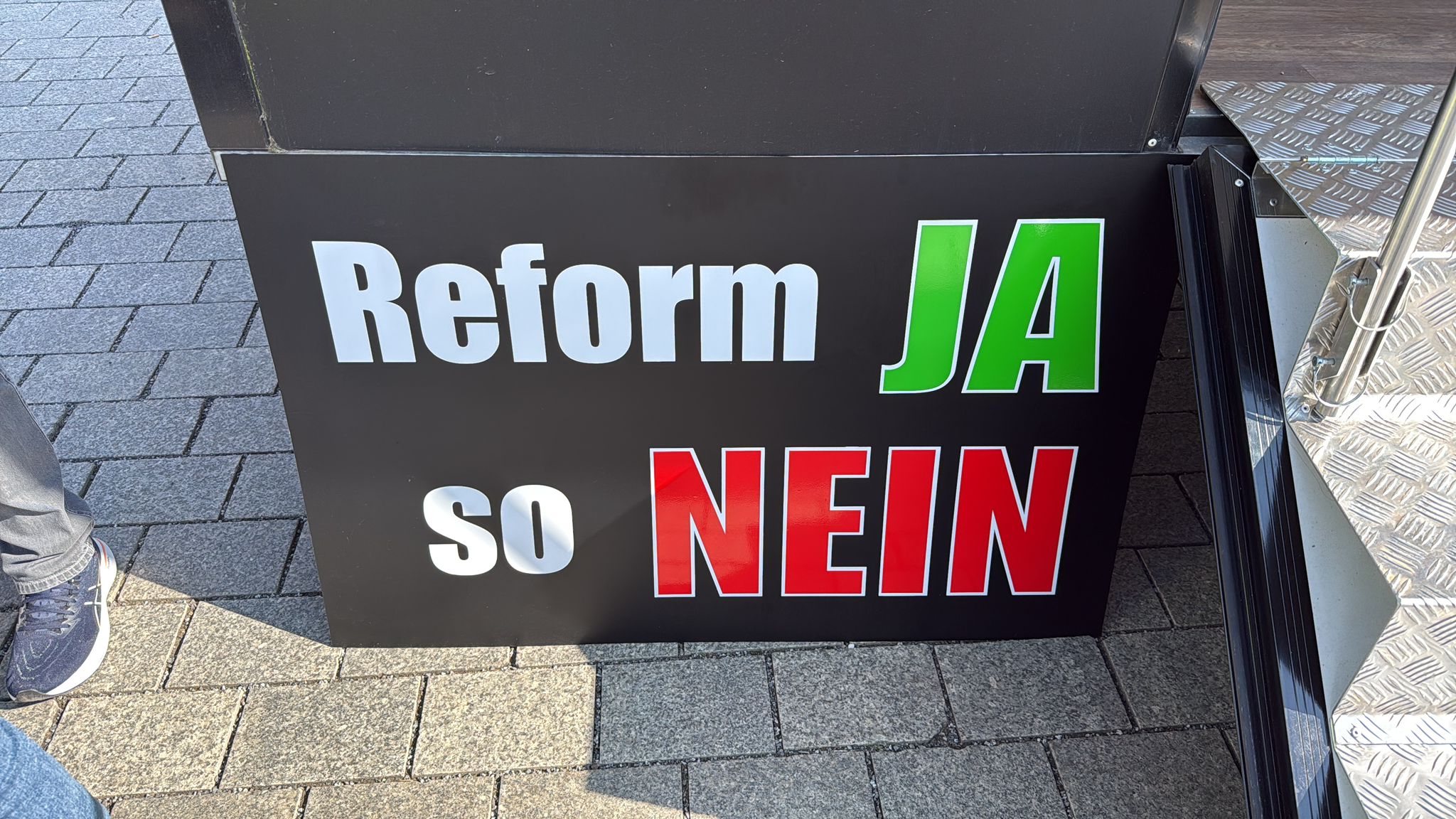 Reform JA – so NEIN