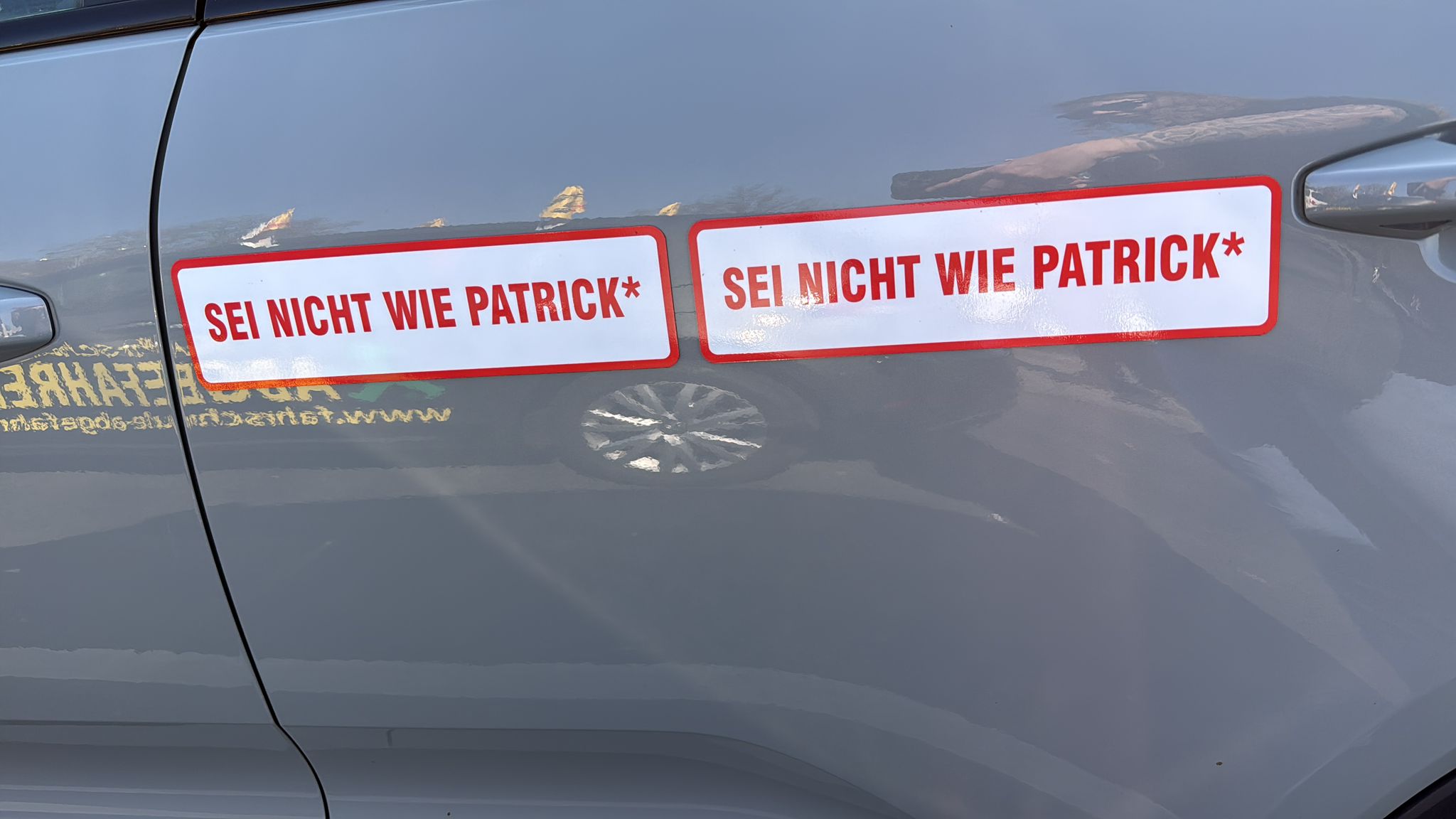 Aufkleber: SEI NICHT WIE PATRICK